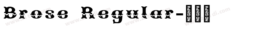 Brose Regular字体转换